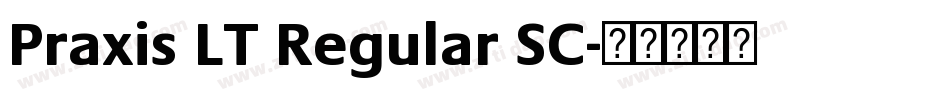 Praxis LT Regular SC字体转换
